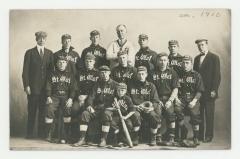 1910 St. Olaf  College baseball team postcard #1