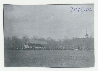 Athletic field postcard