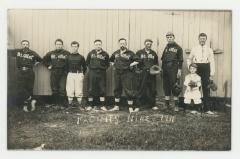 St. Olaf College faculty nine baseball team postcard #1