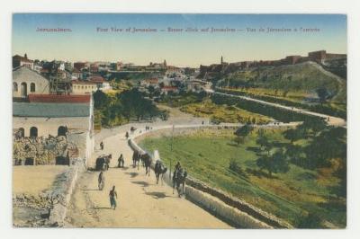 First view of Jerusalem postcard