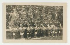 St. Olaf College baseball team bench postcard #1