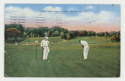 Idle Hour Golf Course postcard