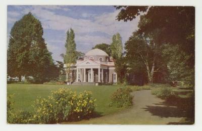 Monticello postcard