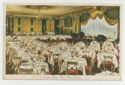 Empire room of the Palmer House postcard