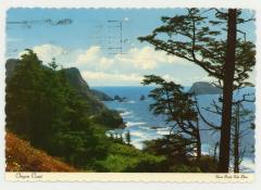 Oregon coast postcard