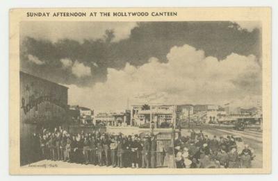 Sunday afternoon at the Hollywood Canteen postcards