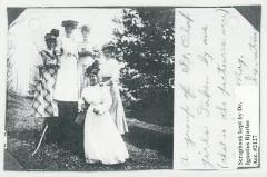 A group of St. Olaf College female students postcard