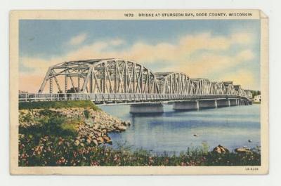 Bridge at Sturgeon Bay, Door County postcard