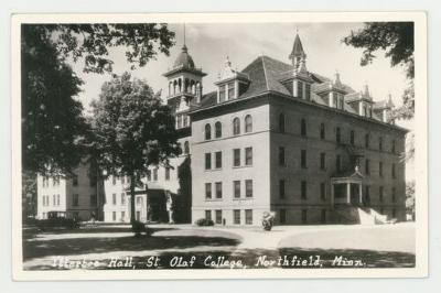 Old Ytterboe Hall, St. Olaf College, Northfield, Minnesota postcard