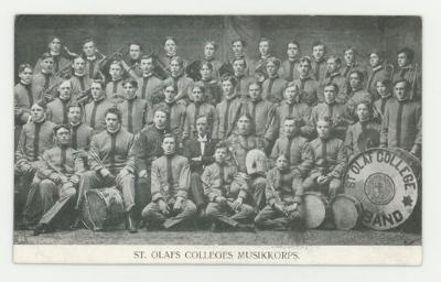 St. Olaf College Musikkorps postcard