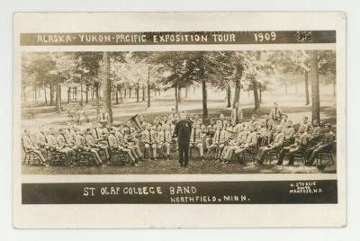 Alaska-Yukon Pacific Exposition band tour postcard