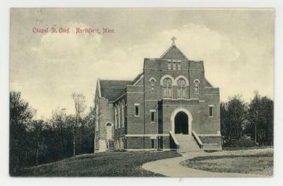 Chapel, St. Olaf College postcard