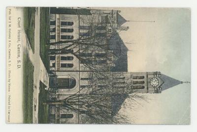 Court house, Canton, South Dakota postcard