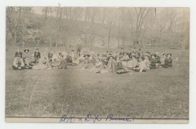 A.K. and D.X. picnic postcard