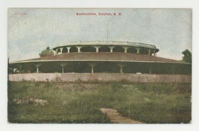 Auditorium, Canton, South Dakota postcard