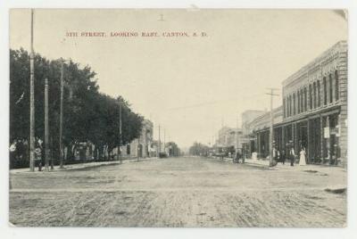 5th Street looking East, Canton, South Dakota postcard