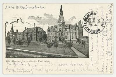 Hamline University, St. Paul, Minnesota postcard