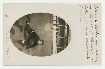 Joe Tetlie baseball postcard