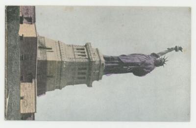 The Statue of Liberty postcard
