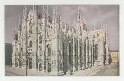 The Milan Cathedral postcard