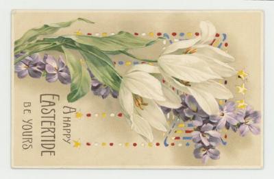 A happy Eastertide be yours postcard