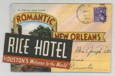 Romantic New Orleans postcard book