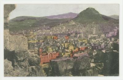 Athens and Lycabettus postcard