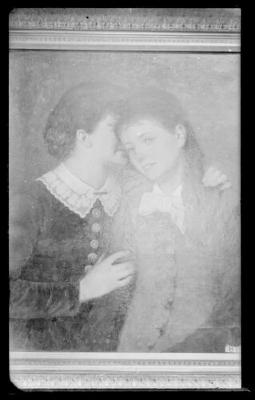 Photograph of Herbjorn Gausta's painting "Whispering/The Secret" (24)