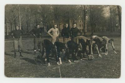 St. Olaf College freshman football team postcard