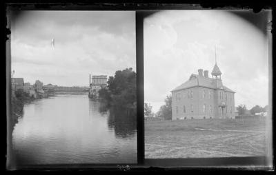 3rd Ward school house and river (295 and 296)