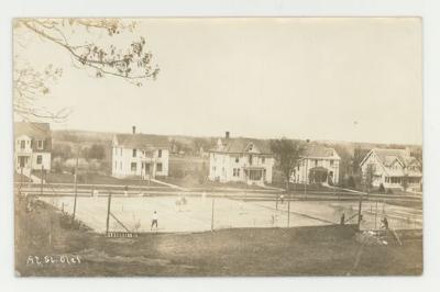 St. Olaf College tennis courts postcard