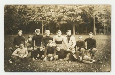 Football team postcard