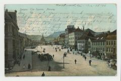 Bergen. the square. Norway postcard