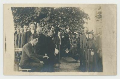 Grave of B.J. Muus postcard