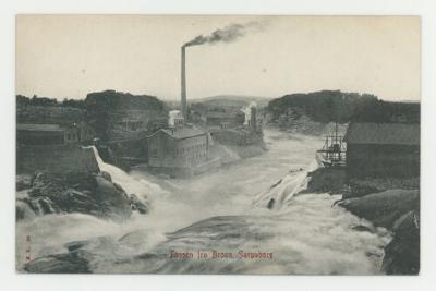 Fossen fra Broen, Sarpsborg postcard