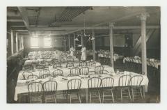 Ytterboe Hall's dining room postcard