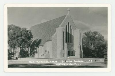 Boe Memorial Chapel, St. Olaf College postcard