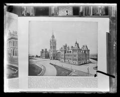 Photograph of a book page of Houses of Parliament, Ottawa, Canada (1731)