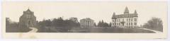 Old Main, Steensland Library, and Hoyme Chapel