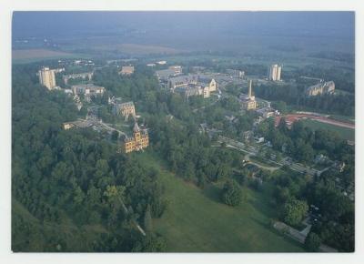 The St. Olaf campus postcard