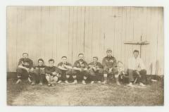 St. Olaf College faculty nine baseball team sitting postcard #2

