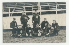 St. Olaf College baseball team dark uniforms postcard #4