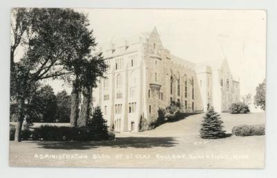 Administration building at St. Olaf College postcards #2