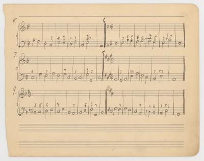 Student music course work