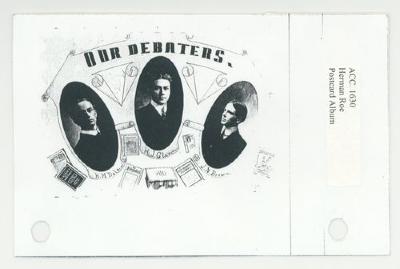 Our debaters postcard