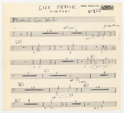 Orchestra sheet music for Give Praise