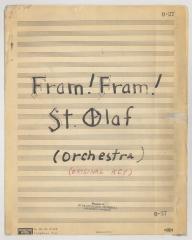 Orchestra sheet music for Fram! Fram!! St. Olaf!