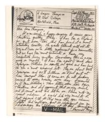 Letter from Raymond Minge