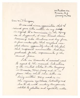 Letter from Paul Gunberg [?]