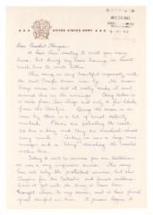 Letter from Burdette Brekken